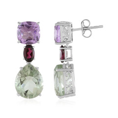 Orecchini in argento con Ametista Verde