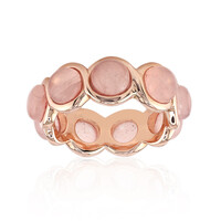 Anello in argento con Quarzo Rosa