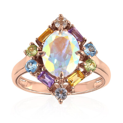Anello in argento con Topazio Moonlight