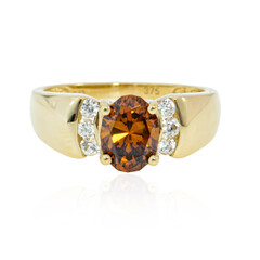 Anello in oro con Sfalerite