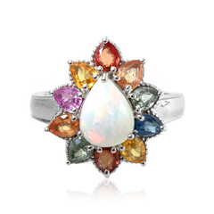 Anello in argento con Opale di Welo