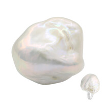 Anello in argento con Perla di Acqua Dolce (TPC)