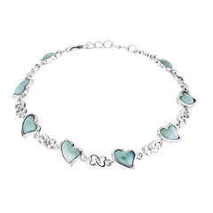Bracciale in argento con Larimar