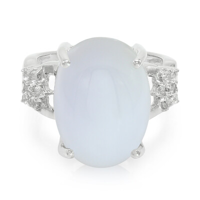 Anello in argento con Calcedonio Turco