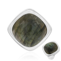 Anello in argento con Labradorite