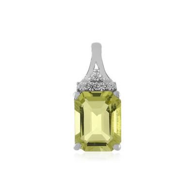Ciondolo in argento con Quarzo Limone