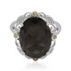 Anello in argento con Quarzo Fumè