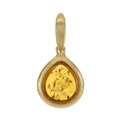 Ciondolo in argento con Ambra Baltica Cognac (dagen)