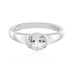 Anello in argento con Topazio Bianco