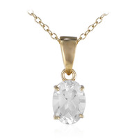 Collana in argento con Topazio Bianco