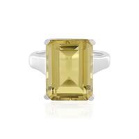 Anello in argento con Quarzo Limone