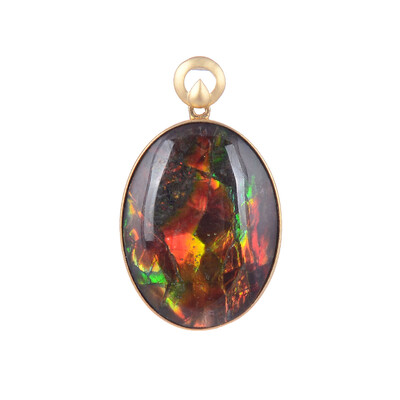 Ciondolo in oro con Ammolite