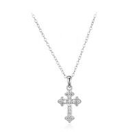 Collana in argento con Topazio Bianco