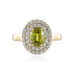 Anello in oro con Sfene