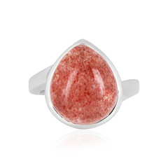 Anello in argento con Quarzo Fragola