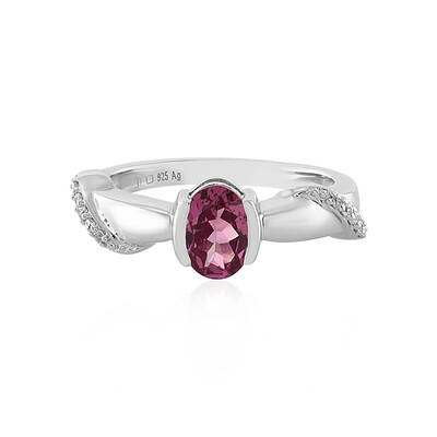Anello in argento con Granato Malaya