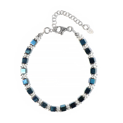 Bracciale in argento con Ematite Blu