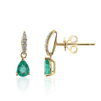 Orecchini in oro con Smeraldo Zambia AAA