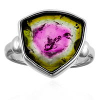 Anello in argento con Tormalina Anguria