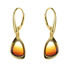Orecchini in argento con Ambra Baltica