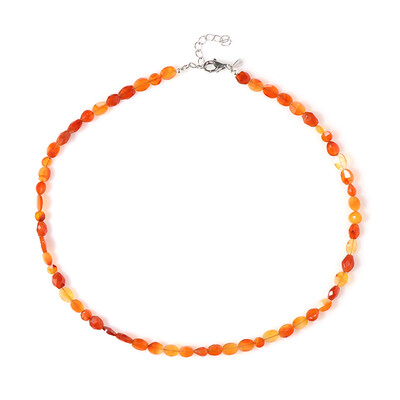 Collana in argento con Corniola