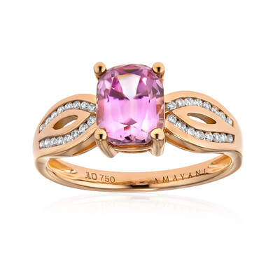 Anello in oro con Diasporo Rosa (AMAYANI)