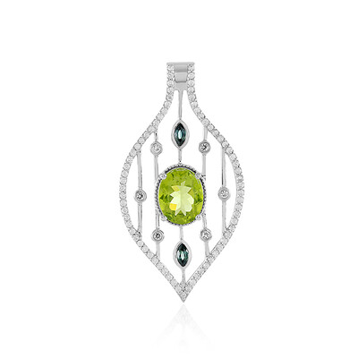 Ciondolo in argento con Peridoto Arizona
