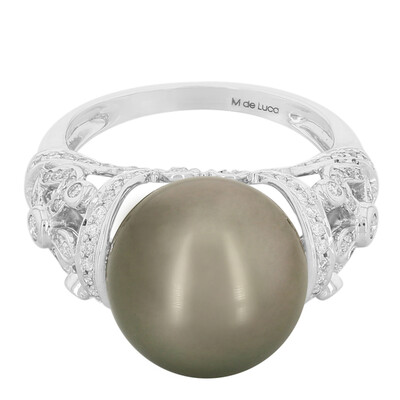 Anello in oro con Perla Tahitiana (M de Luca)