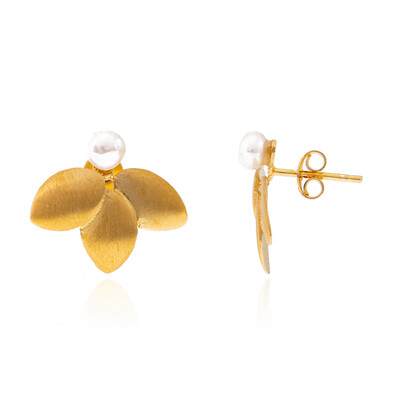 Orecchini in argento con Perla di Acqua Dolce (Joias do Paraíso)