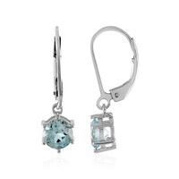 Orecchini in argento con Topazio Blu Cielo