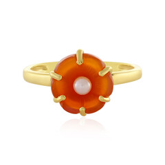 Anello in argento con Corniola