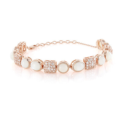 Bracciale in argento con Pietra di Luna Bianca (KM by Juwelo)
