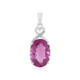 Ciondolo in argento con Fluorite Rosa