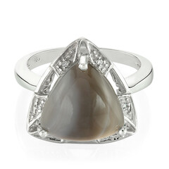 Anello in argento con Agata Botswana