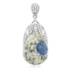 Ciondolo in argento con Azzurrite del K2