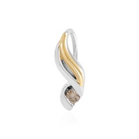 Ciondolo in argento con Diamante Champagne I3