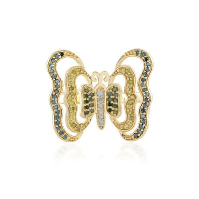 Anello in argento con Diamante I2 (J)