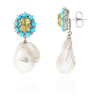 Orecchini in argento con Perla di Acqua Dolce (Dallas Prince Designs)