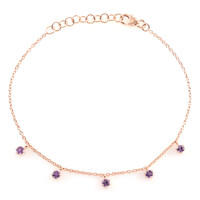 Bracciale in argento con Ametista Rose de France