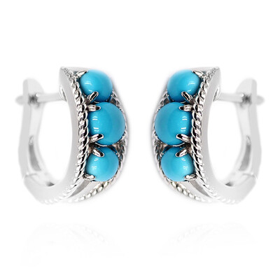 Orecchini in argento con Turchese Sleeping Beauty (Anne Bever)