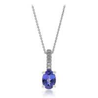 Collana in oro con Tanzanite