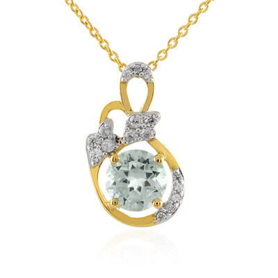 Collana in argento con Topazio Blu Cielo