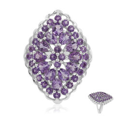 Anello in argento con Ametista