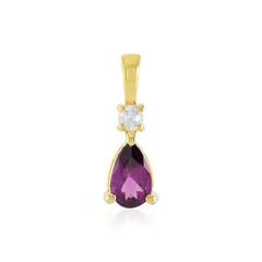 Ciondolo in argento con Granato Magenta