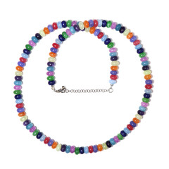 Collana in argento con Quarzo Blu Navy