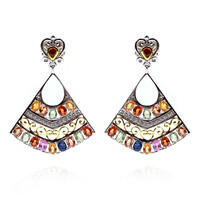 Orecchini in argento con Zaffiro Fancy (Dallas Prince Designs)