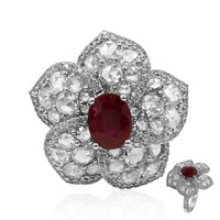 Anello in oro con Rubino Mozambico AAA (CIRARI)