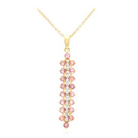 Collana in oro con Zaffiro Padparadscha (non riscaldato) (AMAYANI)