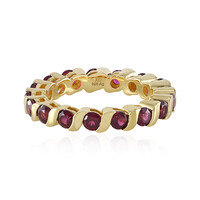 Anello in argento con Rodolite Lampone