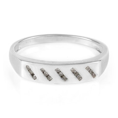 Anello in argento con Diamante Champagne